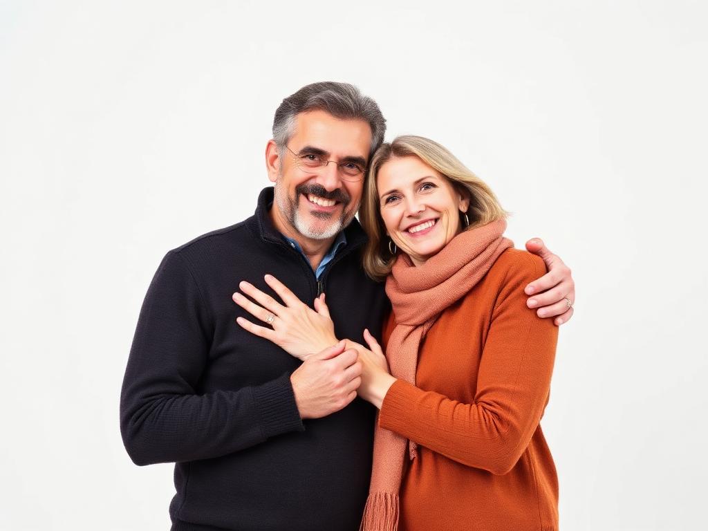Confident happy couple